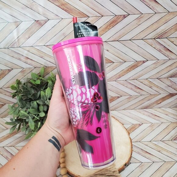Starbucks Christmas Color Change Pink Pinecone Venti 24oz Holiday Tumbler - Picture 5 of 6